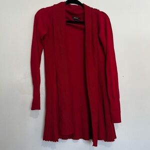 Renuar Women Red Cardigan size SP bright red color